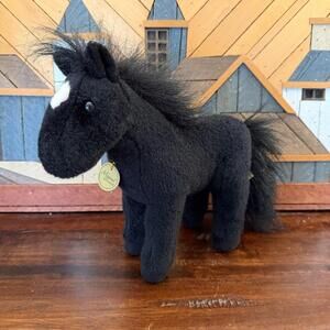 Aurora World Miyoni Black Horse‎ Plush Toy